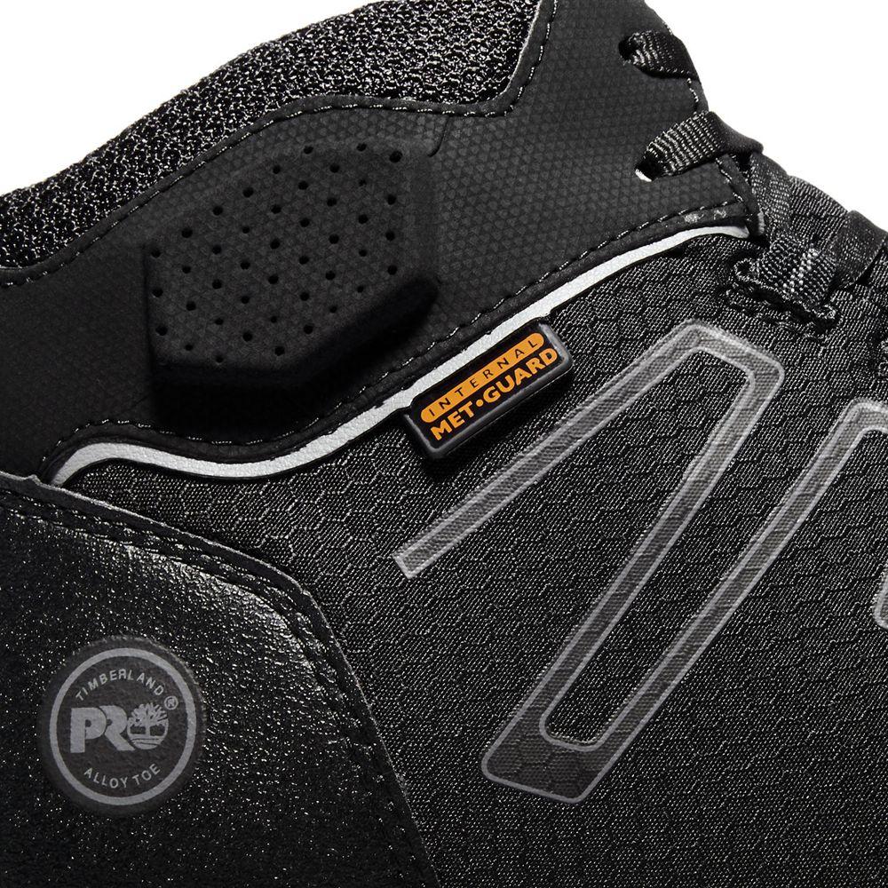 Bocanci De Muncă Timberland Barbati Negrii - Pro® Powertrain Alloy Toe Met Guard Eh - Romania - TZSK